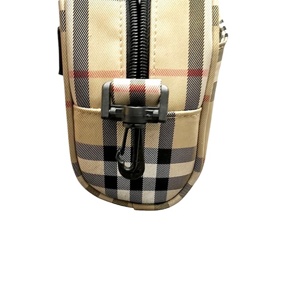 Authentic Burberry Golf House Check Pouch Cosmetic Travel Bag NEW - Picture 4 of 7